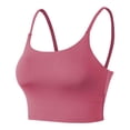 thumbnail image 1 of Crop Camis for Women with Shelf Bra Cropped Camisole Adjustable Spaghetti Straps Yoga Tank Top, 1 of 6