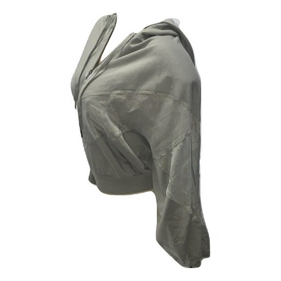 Victoria's Secret Pink Slouchy Sport Hoodie Half Zip Color Green Size XSmall NWT