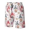 thumbnail image 2 of Yiaed Gnome With Love Letter Print Men's Swim Trunks with Lining Quick Dry Sports Shorts Beach Shorts Boardshorts-X-Large, 2 of 5