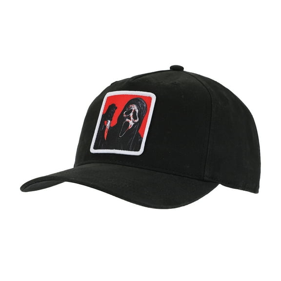 Ghostface Red Square Black Snapback Hat