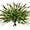 Red, variant on Zukuco 4 Bundles Artificial Plants Outdoor, UV Resistant Faux Monkey Grass Greenery Stems No Fade Faux Plastic Flowers Shrubs for Home Weddings Garden Porch Front Patio Office Decor (Yellow)