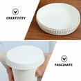 thumbnail image 5 of 50 Pcs Disposable Paper Cup Lid Coffee Mug with Espresso Cups Glass Lids Travel Drinking Covers White, 5 of 6