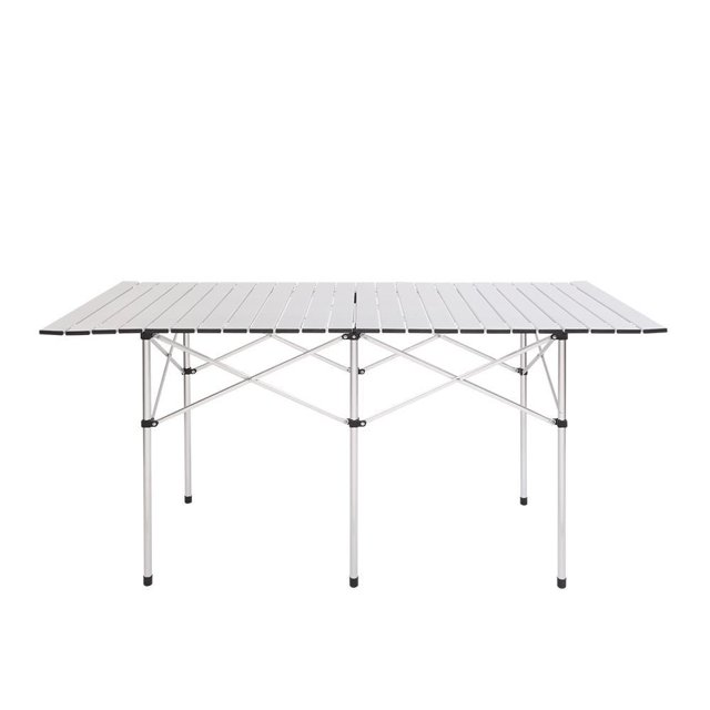 Mesa de Camping Rectangular Zimtown aluminio natural 55 L x 27 W x 27 H exterior