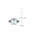 thumbnail image 2 of 3 1/3 Carat (Ctw) Aquamarine and Blue Sapphire Ring in Sterling Silver with Accent Diamonds, 2 of 4