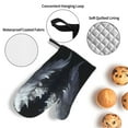 thumbnail image 3 of Pofeuu Elegant Feathered Floral Wings Print Oven Mitts and Pot Holders 4 pcs Set,High Heat Resistant 500 Degree Extra Thicken Long Kitchen Cotton Oven Glove for Cooking, 3 of 6