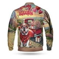 thumbnail image 2 of Be My Valentine's Bulldog Truck Full of Love Flower Balloon All Over Print 3D Baseball Jacket Dog Lover Gifts Idea Bomber Jacket Softball - 02029, 2 of 6