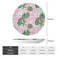 thumbnail image 2 of Wukai Lilies Flowers Print Decorative Plate for Display,Bone China Decorative Plate, Ceramic Dinner Plate with Stand, Vertical Ceramic Plate-10in, 2 of 6