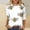 White, variant on SOOMLON Womens 3/4 Length Sleeve Tops Plus Size Tunic Bee Festival Tops Casual Round Neck Shirts Funny Honey Bee Graphic T Shirts 2025 Trendy Spring Summer Ladies Tops Loose Outfits Pullover White XL