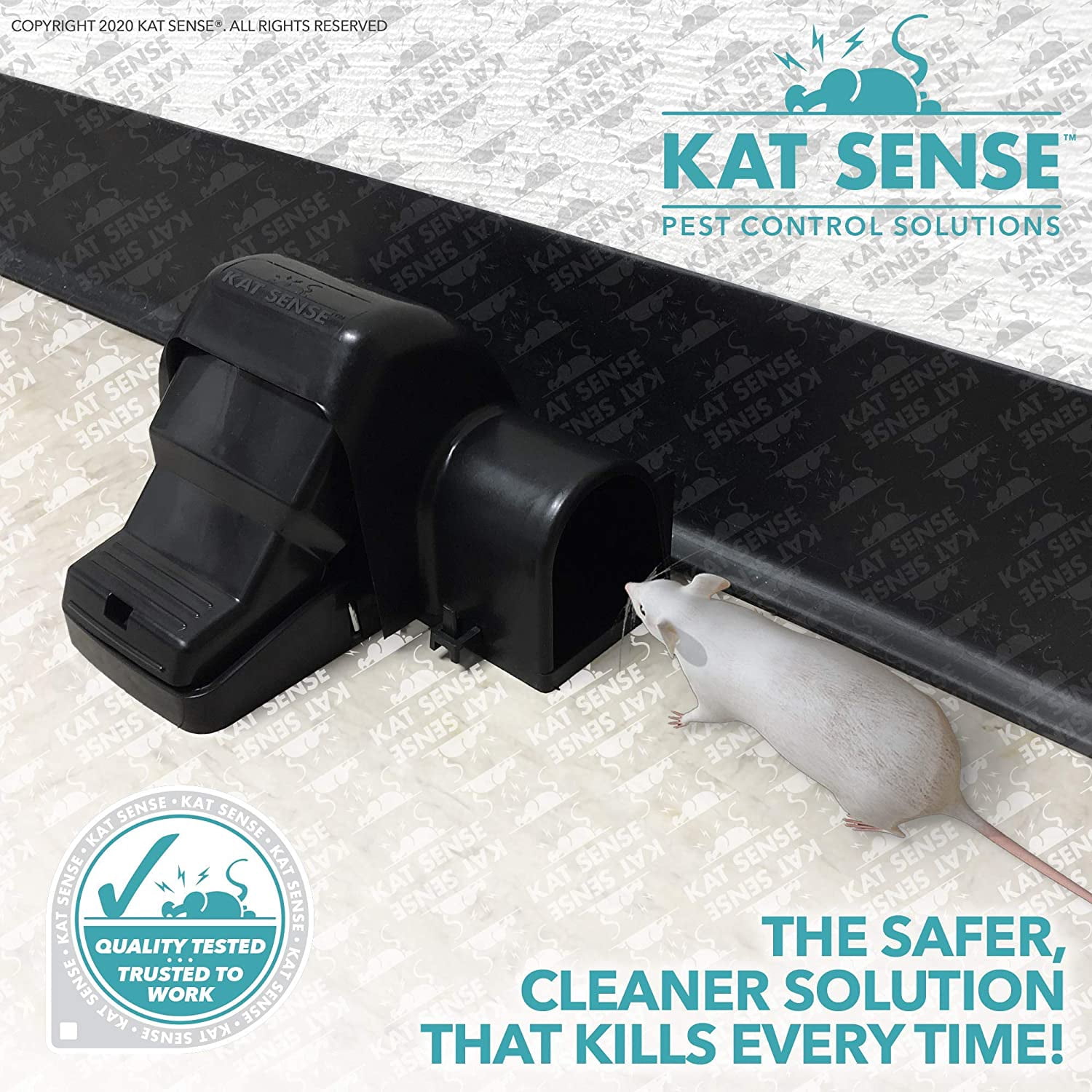 Covered Rat & Chipmunk Traps, Prevents Accidental Triggering with Tunneled Design, Quick Humane Kill, Indoor 'N Outdoor Mouse Snap Traps