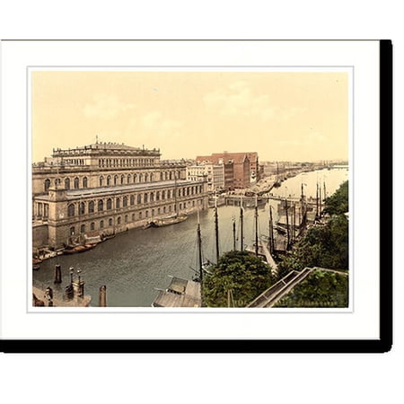 Historic Print, The bourse and harbor Konigsberg East Prussia Germany (i.e. Kaliningrad Kaliningradskaia oblast Russia), 16" x 20"