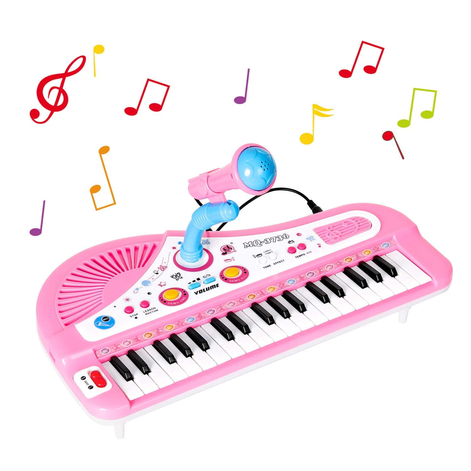 37 Keys Electronic Kids Piano Keyboard Multifunctional Piano Music Instruments 
