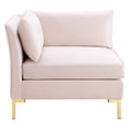 thumbnail image 6 of Modway Ardent 5-Piece Performance Velvet Sectional Sofa in Pink, 6 of 10