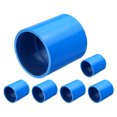 thumbnail image 1 of Uxcell 6 Pcs Pipe Fitting 2" Coupling Adapter Socket x Socket Blue, 1 of 6