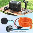 thumbnail image 5 of Solar Panel to DC 8mm Adapter Cable 2m, Solar Connector to DC7909/8020 Male Plug Extension Cord, Tinned Copper Wire,1 * Solar power connector cable,Orange, 5 of 6