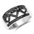 thumbnail image 1 of 0.32 Carat Genuine Black Diamond .925 Sterling Silver Ring QJ Model, 1 of 3
