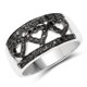 thumbnail image 1 of 0.32 Carat Genuine Black Diamond .925 Sterling Silver Ring QJ Model, 1 of 3