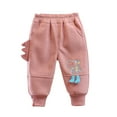 thumbnail image 2 of KYAIGUO Toddler Kids Fall Winte Sweatpants for Boys Girls Fleece Lined Warm Thickened Jogger Pants Elastic Waist Unisex Sweat Pants Trousers for 1- 5T, 2 of 10