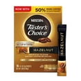 thumbnail image 2 of NESCAFE Taster's Choice Hazelnut Instant Coffee Flavored, Medium Dark Roast Instant Coffee Single Serve Packets, 16 Count (Pack of 4), 2 of 10