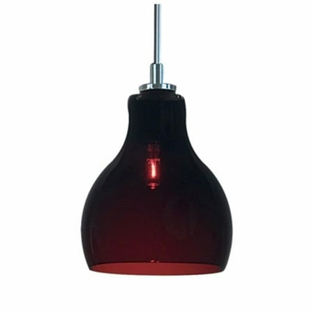 Three Light Monorail Kit Jesco Lighting QAP772-WN-SN 1 - Light Monorail Quick Adapt Low Voltage Pendant - Wine - Satin Nickel ()