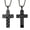 E, variant on Amazon Hot American Flag Cross Necklace Pendant Men's Stainless Steel Necklace