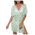 thumbnail image 1 of DAFEI Paréo de Maillot pour Femmes 2026 à Cordon, Col en V, Bikini, Tenue de Bain, Sortie de Plage, Robe-Chemise de Plage, 1 of 6