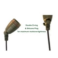 thumbnail image 5 of GKOplus UL Listed Solid Brass Landscape Spotlight, Low Voltage Outdoor Directional Uplight, with 5W MR16 LED Bulb & Large Rugged Slot Spike, 12V AC/DC Garden Patio Spot Up Light, 5 of 6