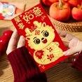thumbnail image 3 of hengsof Enveloppes Rouges Chinoises Hong Bao Enveloppes Chanceuses Chinoises Enveloppes d'Argent Porte-Bonheur Enveloppes pour Nouvel An Chinois le Festival du Printemps Fournitures de Fête de Mariage, 3 of 6