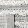 thumbnail image 4 of SAFAVIEH Cottage Euphemia Geometric Indoor/Outdoor Area Rug, Ivory/Light Grey, 6'7" x 6'7" Square, 4 of 6