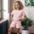 thumbnail image 2 of Toddler Girl Clothes Toddler Girls 2 Pack Floral Fashion Summer Clothes Set - Tutu Skirt Tank Top Short Sleeve and Biker Shorts, 2 of 4