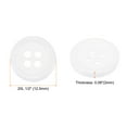 thumbnail image 2 of Uxcell 50Pcs 20L Botones de Costura 1/2" Redondos Planos de Resina de 4 Agujeros para Manualidades de Costura de Ropa DIY, Blanco, 2 of 5