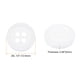 thumbnail image 2 of Uxcell 50Pcs 20L Botones de Costura 1/2" Redondos Planos de Resina de 4 Agujeros para Manualidades de Costura de Ropa DIY, Blanco, 2 of 5