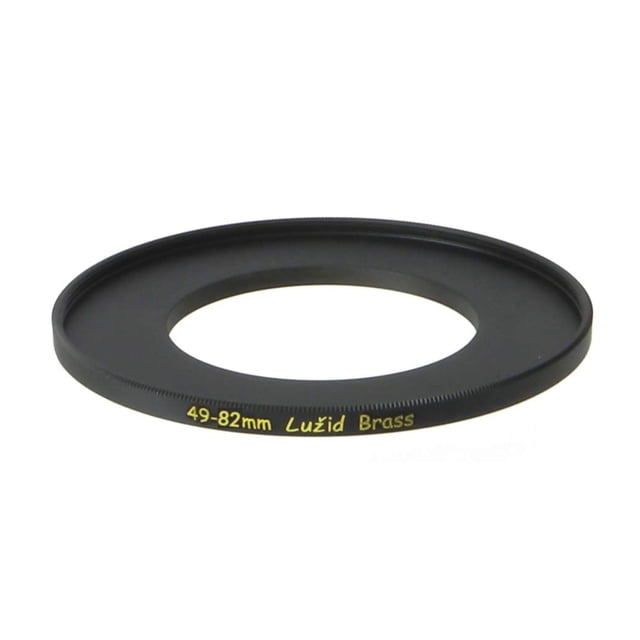 Adaptador de filtro LUŽID, anillo escalonado de latón de 49 mm a 82 mm