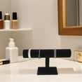 thumbnail image 4 of SOPOTUTU Watch Stand Organizer Tshaped Black Flannel 1Pcs for Personal Collection, 4 of 8