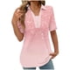 thumbnail image 1 of Tops Cortos para las Mujeres Blusas Impresas Manga Corta Turndown Collar Camiseta, Tops de Blusa para las Mujeres Casual, 1 of 4