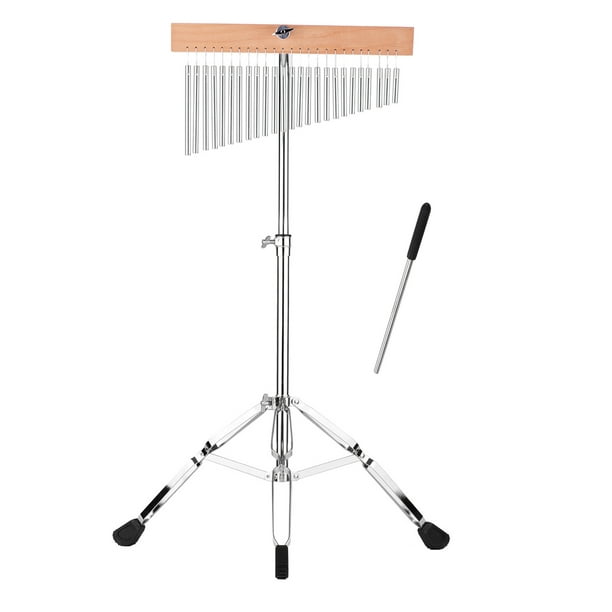 Carillon professionnel de barre de table 20 tons, instrument de percussion  musical à une rangée de 20 barres, avec bâton de support en bois (couleur 