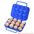 thumbnail image 2 of Porte-œufs Multi-Usage, Plateau à ufs pour Réfrigérateur avec Poignée Intégrée, Construction Durable pour Transport Sûr de 12 Ufs, Bleu, 2 of 8