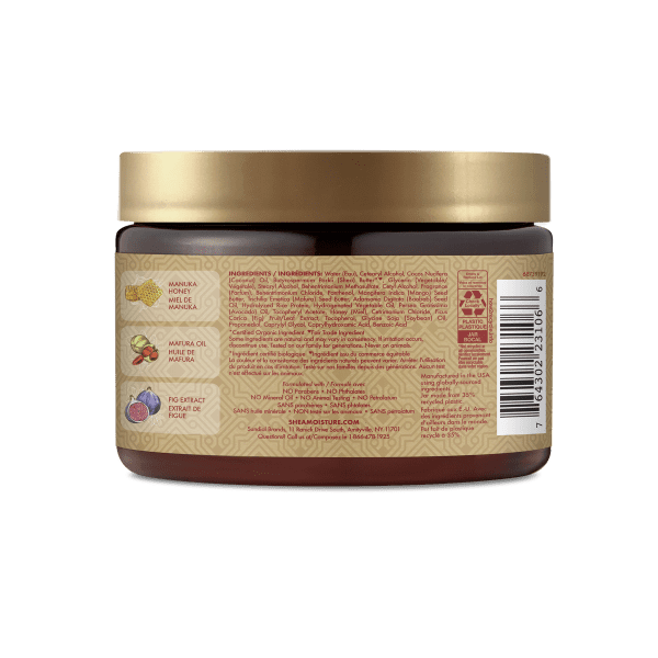 Shea Moisture Manuka Honey & Mafura Oil Intensive Hydration Hair Masque, with African Rock Fig & Baobab Oil, 12 Ounce - 2 pack