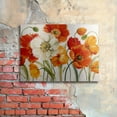 thumbnail image 3 of Trademark Fine Art "Poppies Melody I" Brushed Aluminum Wall Art Art by Lisa Audit 16x22, 3 of 4