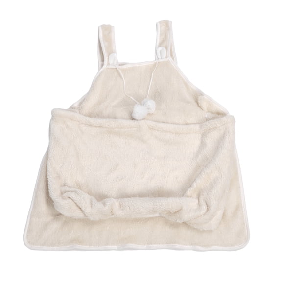 Xirurus Cat Carrier Apron Soft Warm Breathable Beige Easy to Clean High Security Pet Sling Carrier Bag for Kitten & Small Dogs, 14.17 inches / 36 cm