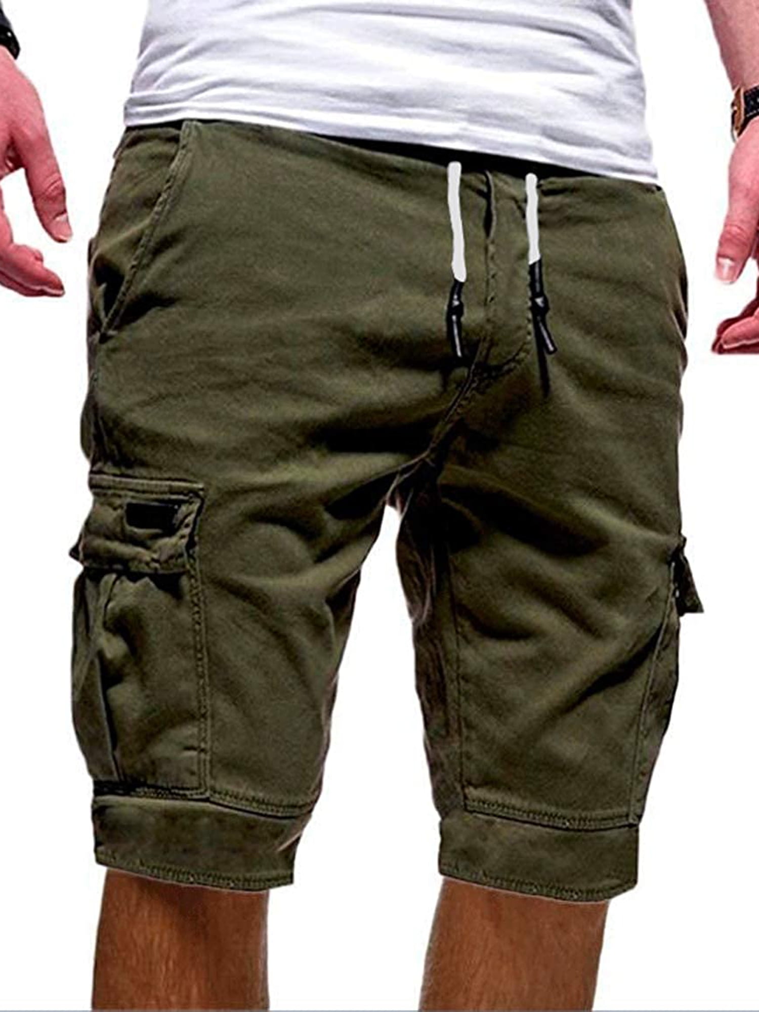 mens cargo shorts slim fit