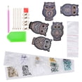 thumbnail image 2 of Owl  Painting, For DIY Shop 5pcs DIY Key Chains, Special For Bag Decor Key, 2 of 8
