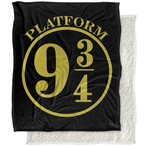 Harry Potter Blanket, 50"x60", 9 3/4 Silky Touch Sherpa Back Super Soft Throw Blanket
