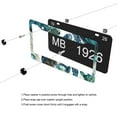 thumbnail image 5 of Nautical Green Sea Turtles License Plate Frames for Women Men Car Plate Holder Cover Metal Tag Aluminum Car Accessories Front Rear Plate Decor, 5 of 6