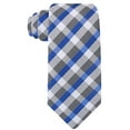 thumbnail image 4 of Scott Allan Collection Blue and Gray Tie | Standard Size 3.3" Necktie, 4 of 5