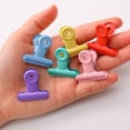 thumbnail image 4 of 8 Pcs Pinces pour Reliure Queue Ronde Conception de Sécurité Pinces Métalliques Force de Serrage Stable Pinces Couleur Fraîche Macaron Résistantes à la Rouille Fournitures de Bureau et d'École, 4 of 8