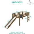 thumbnail image 6 of Kids Wood Loft Bed with Fun Slide and Ladder, 6 of 10