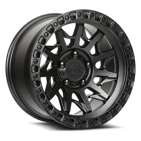 Lock Off-Road LUNATIC 20X10 6X139.7 -18mm Matte Black Wheel Rim 20" Inch
