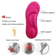 thumbnail image 3 of Flat Feet Arch Soft Support Shoe Insole Pad Breathable Elastic Massage Sponge Shoe Inlay Women, 3 of 8