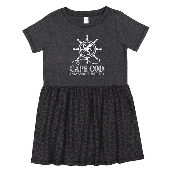 Inktastic Cape Cod Massachusetts Nautical Girls Toddler Dress