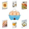 thumbnail image 7 of GYDEK Rapid Egg Cooker Electric for Hard Boiled, Poached, Scrambled Eggs, Omelets, Steamed Vegetables, Seafood, Dumplings, 7 capacity, with Auto Shut Off Feature,Blue, 7 of 7